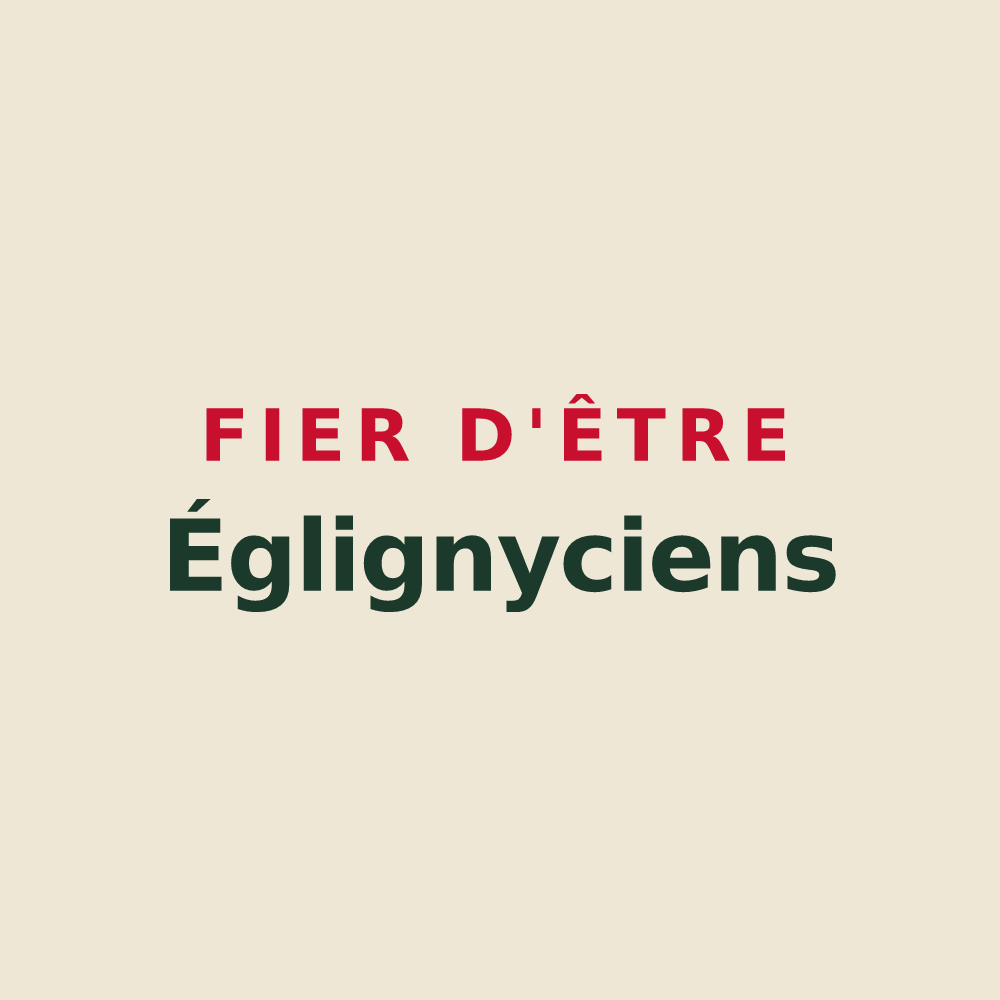 Tote bag « Fier d'être Églignyciens » — design pour Égligny