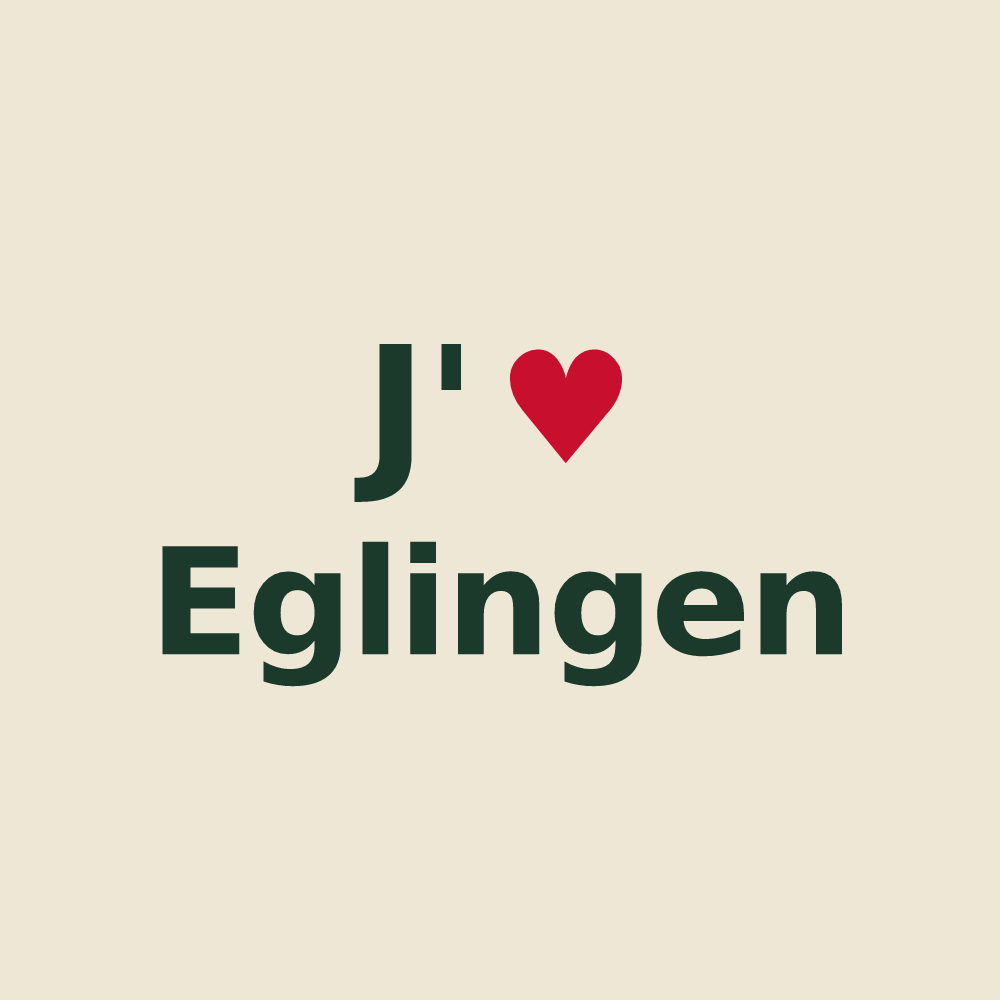 Tote bag personnalisé Eglingen — design J'aime Eglingen