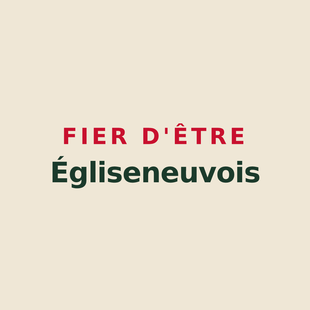 Tote bag « Fier d'être Égliseneuvois » — design pour Égliseneuve-près-Billom