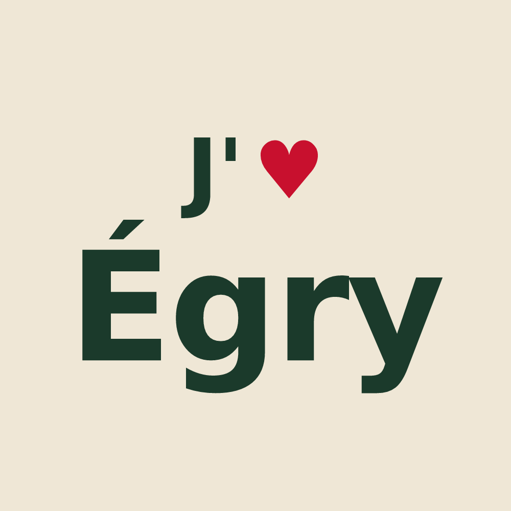 Tote bag personnalisé Égry — design J'aime Égry