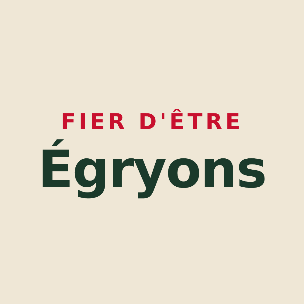 Tote bag « Fier d'être Égryons » — design pour Égry