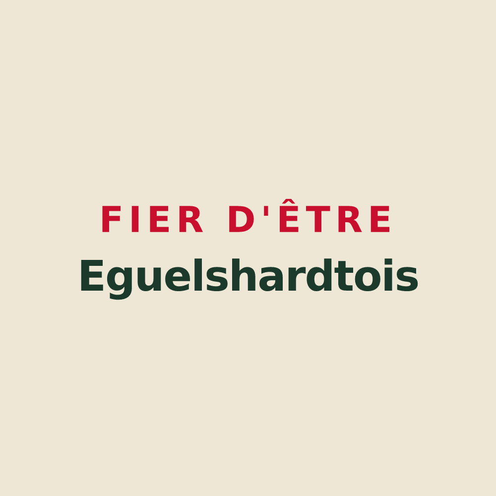 Tote bag « Fier d'être Eguelshardtois » — design pour Éguelshardt