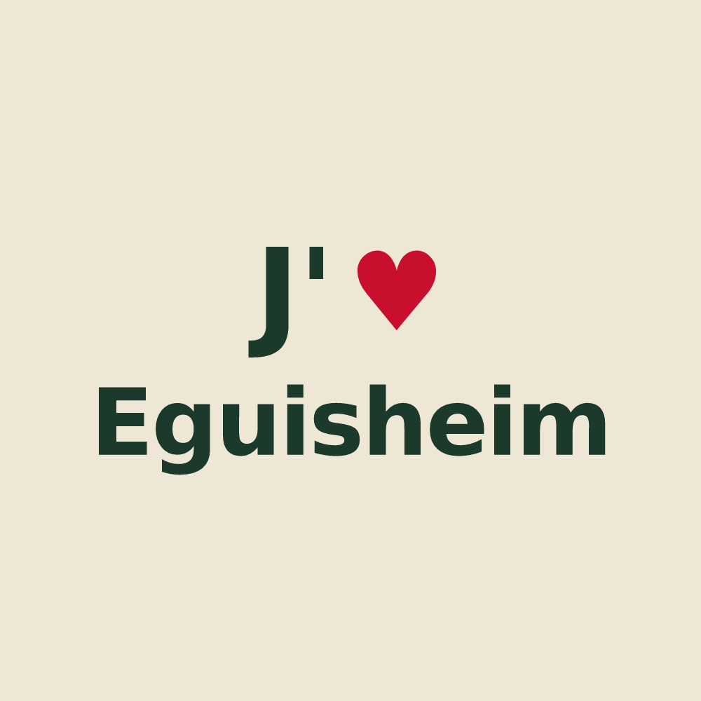 Tote bag personnalisé Eguisheim — design J'aime Eguisheim