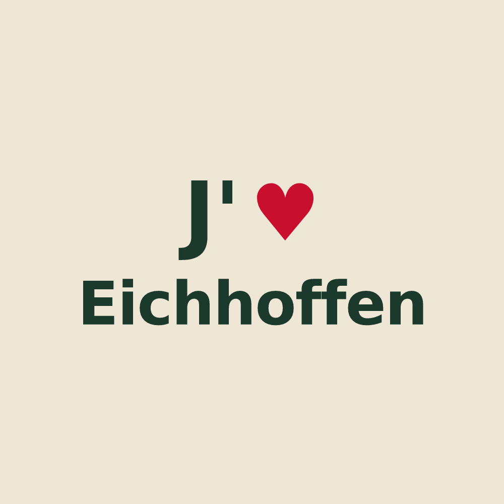 Tote bag personnalisé Eichhoffen — design J'aime Eichhoffen