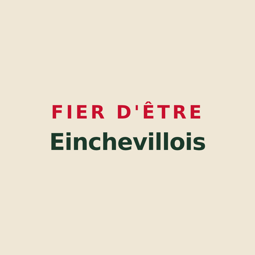 Tote bag « Fier d'être Einchevillois » — design pour Eincheville