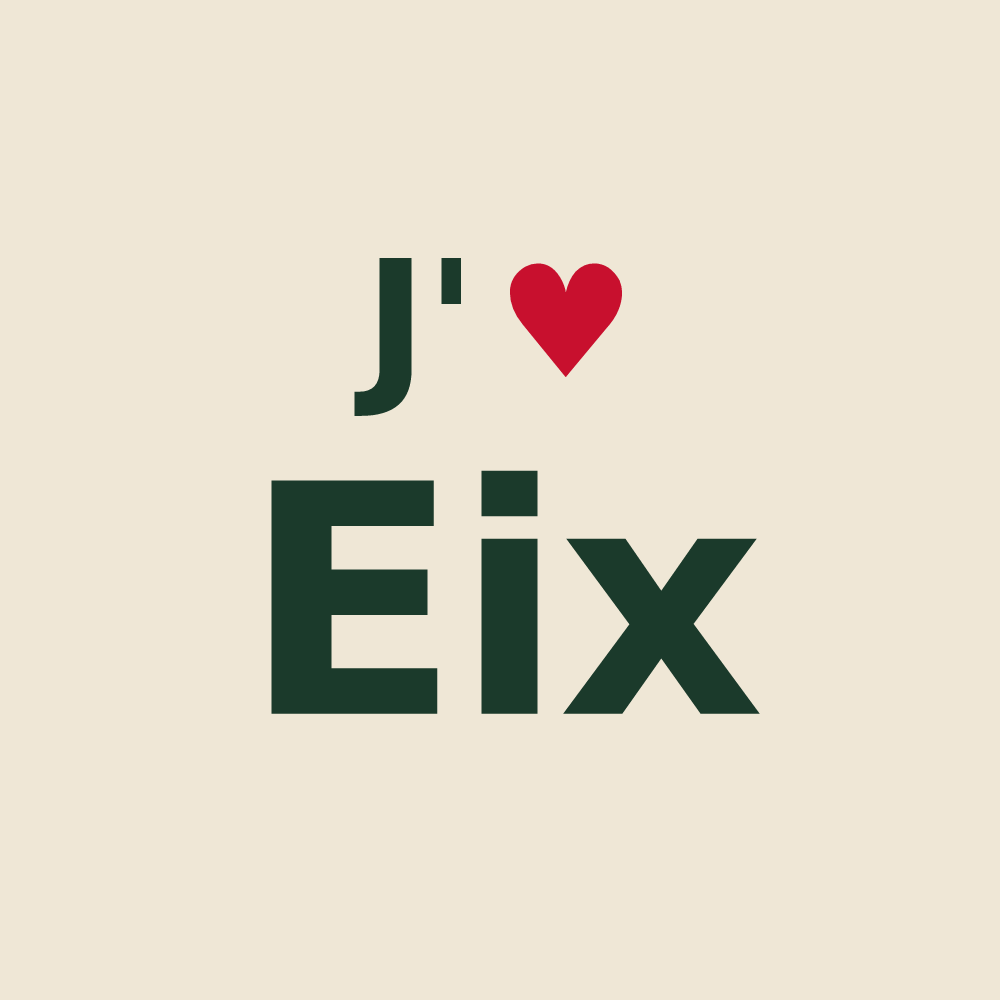 Tote bag personnalisé Eix — design J'aime Eix