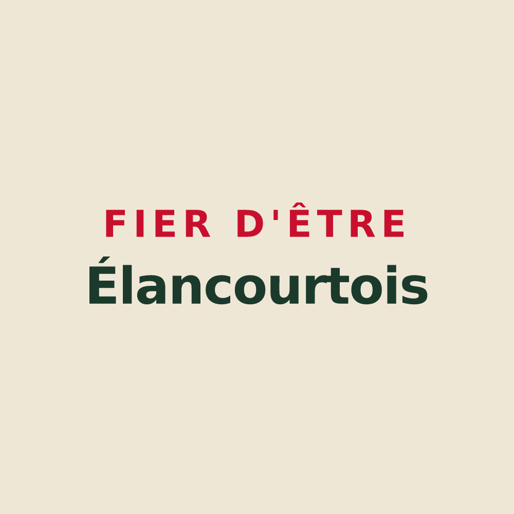 Tote bag « Fier d'être Élancourtois » — design pour Élancourt