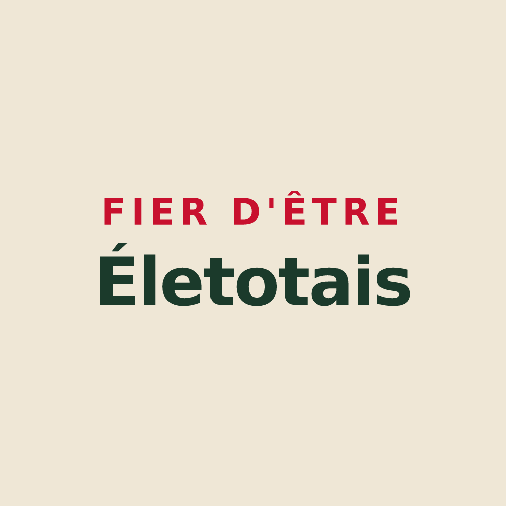 Tote bag « Fier d'être Életotais » — design pour Életot