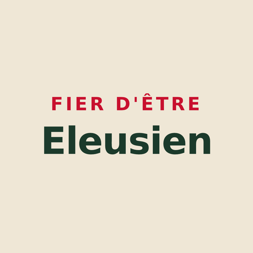 Tote bag « Fier d'être Eleusien » — design pour Éleu-dit-Leauwette