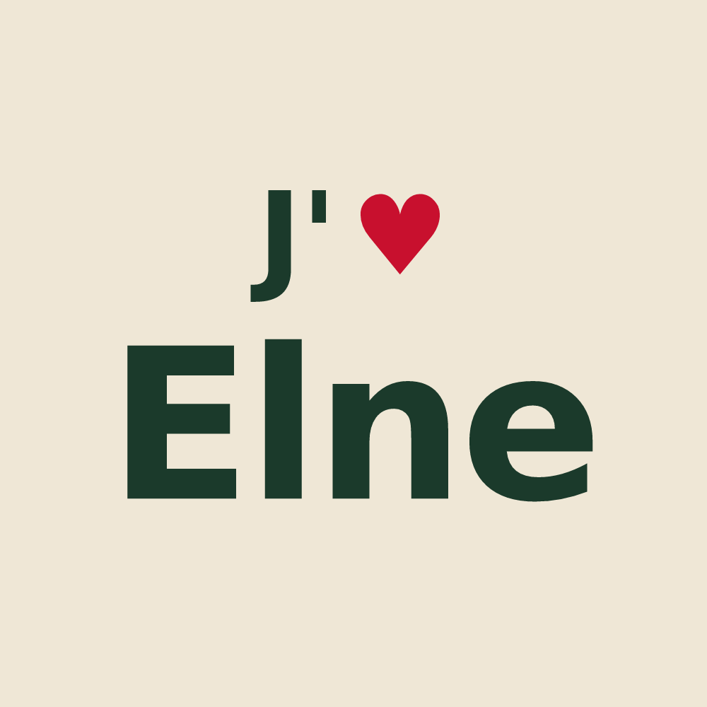 Tote bag personnalisé Elne — design J'aime Elne