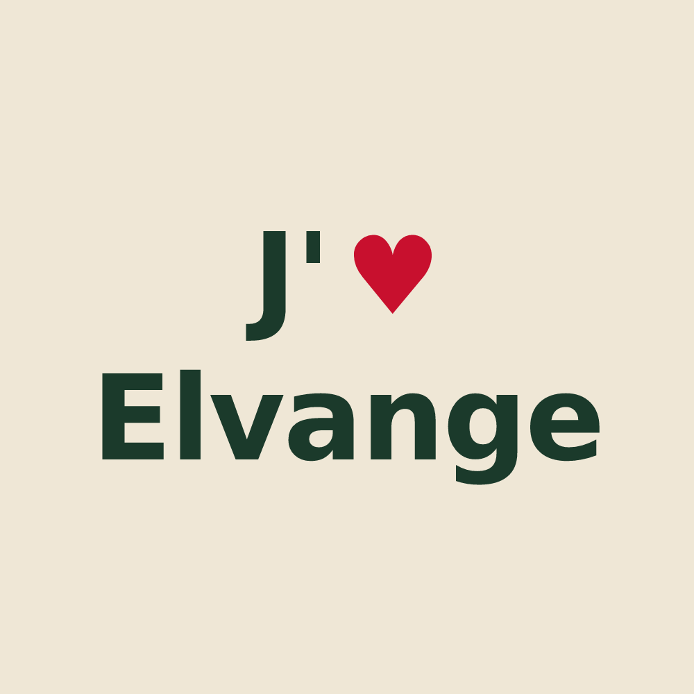 Tote bag personnalisé Elvange — design J'aime Elvange