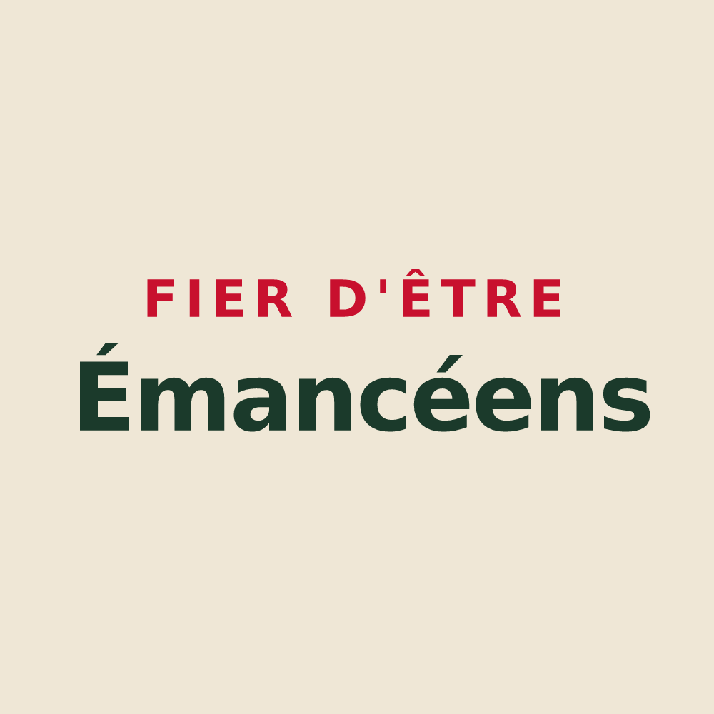 Tote bag « Fier d'être Émancéens » — design pour Émancé