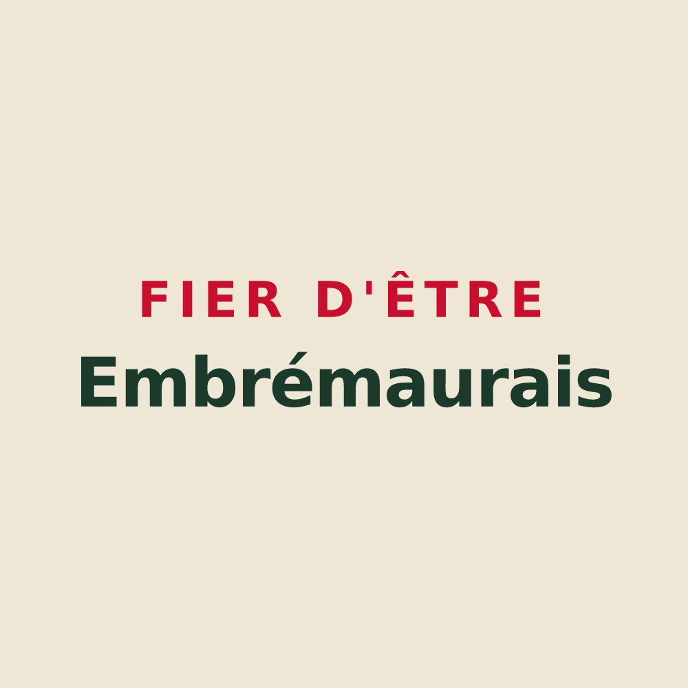 Tote bag « Fier d'être Embrémaurais » — design pour Embres-et-Castelmaure