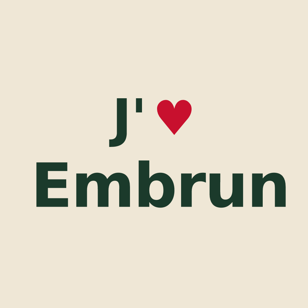 Tote bag personnalisé Embrun — design J'aime Embrun