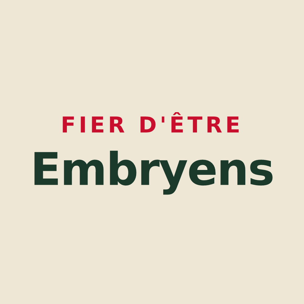 Tote bag « Fier d'être Embryens » — design pour Embry