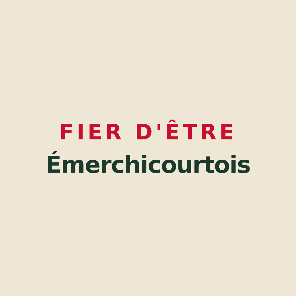 Tote bag « Fier d'être Émerchicourtois » — design pour Émerchicourt