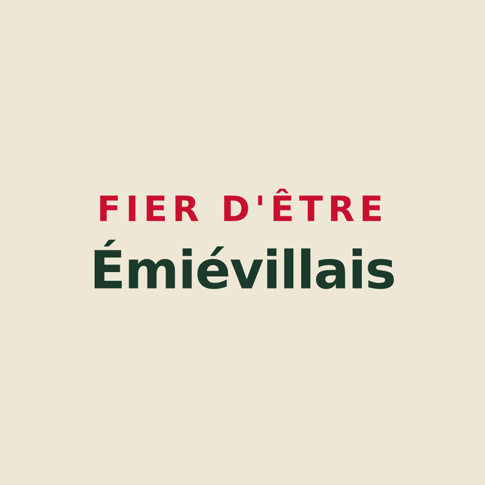 Tote bag « Fier d'être Émiévillais » — design pour Émiéville