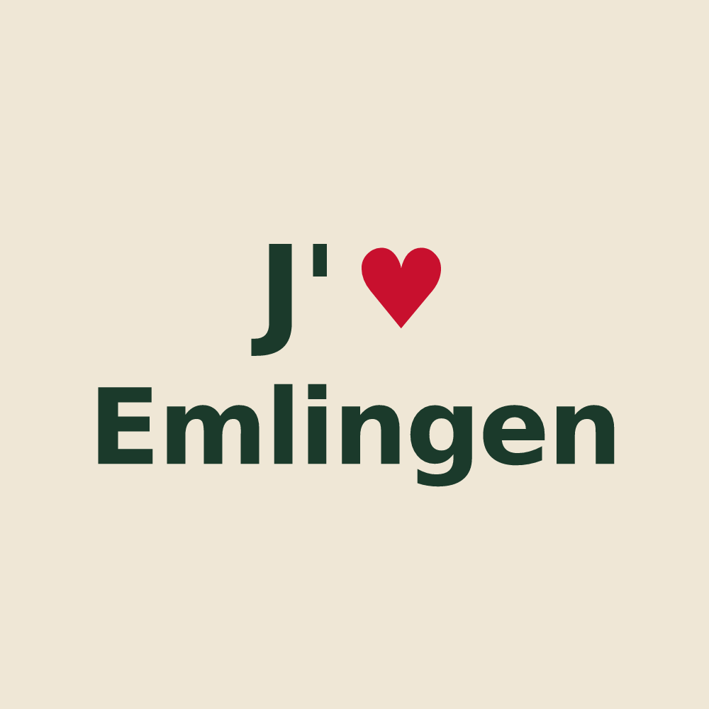 Tote bag personnalisé Emlingen — design J'aime Emlingen