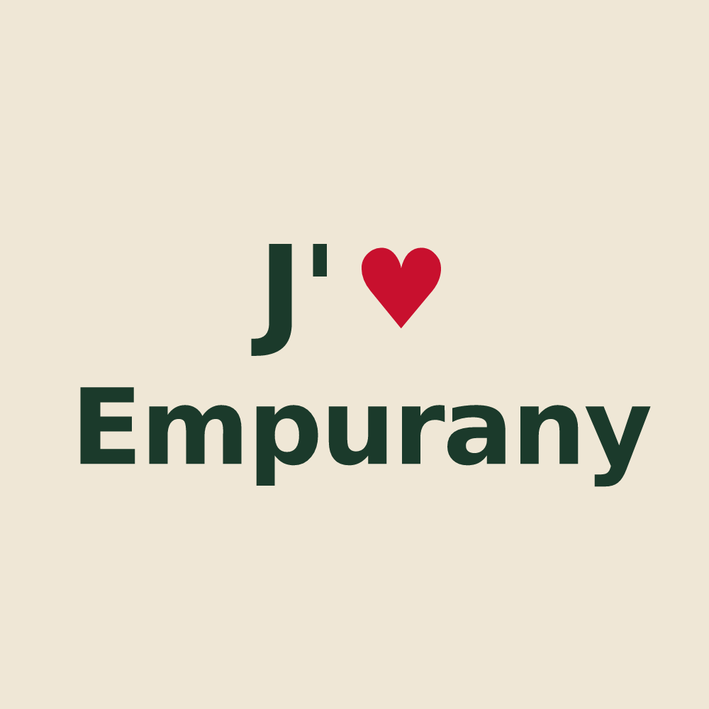 Tote bag personnalisé Empurany — design J'aime Empurany