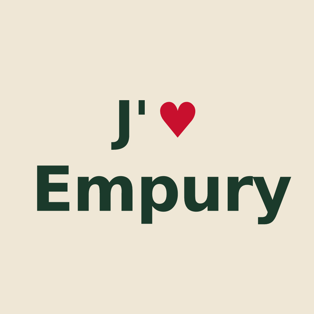 Tote bag personnalisé Empury — design J'aime Empury