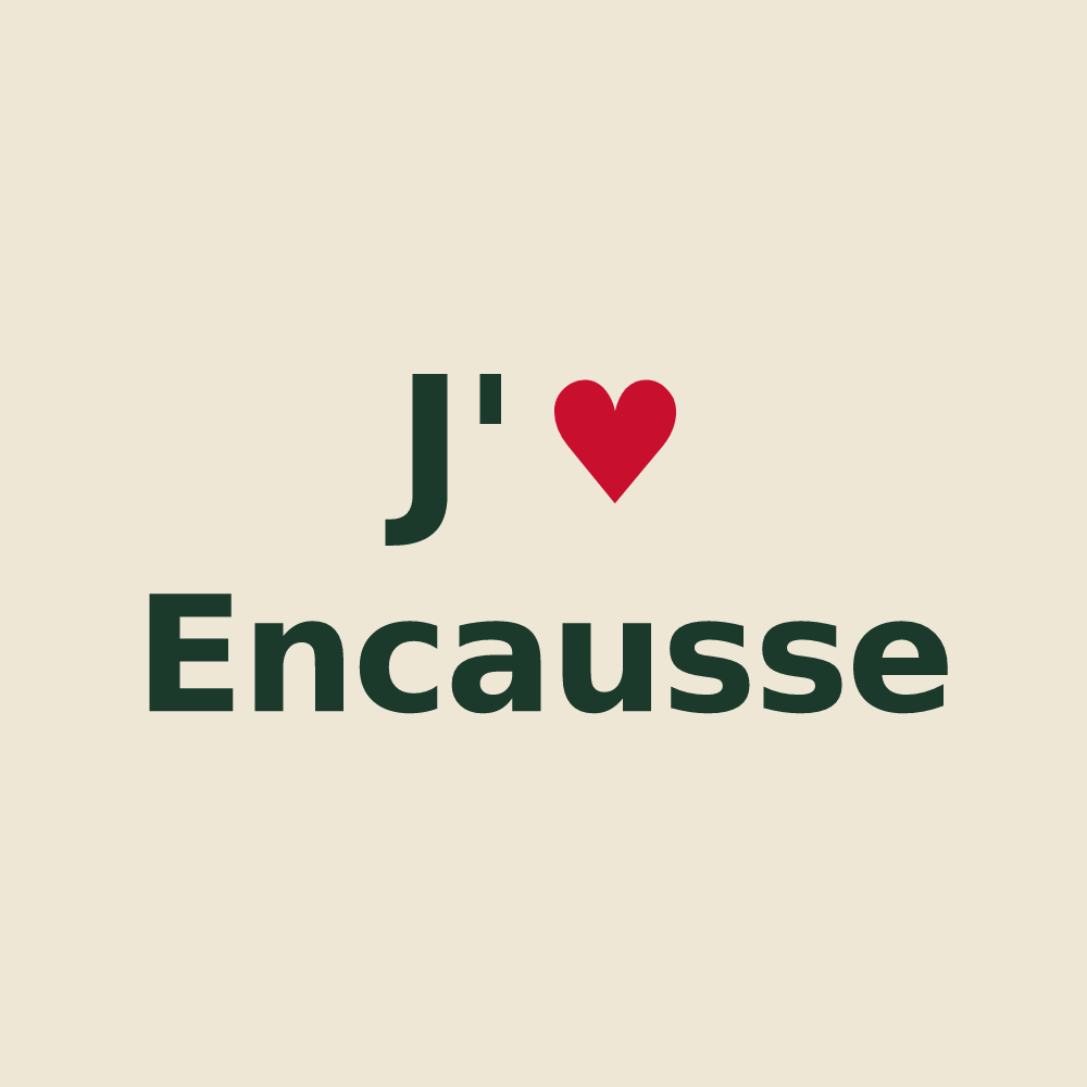 Tote bag personnalisé Encausse — design J'aime Encausse