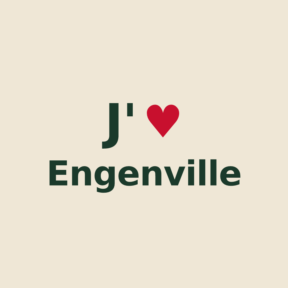 Tote bag personnalisé Engenville — design J'aime Engenville