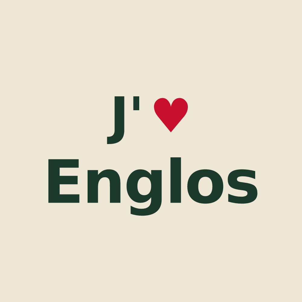 Tote bag personnalisé Englos — design « J'aime Englos » imprimé sur le tote bag