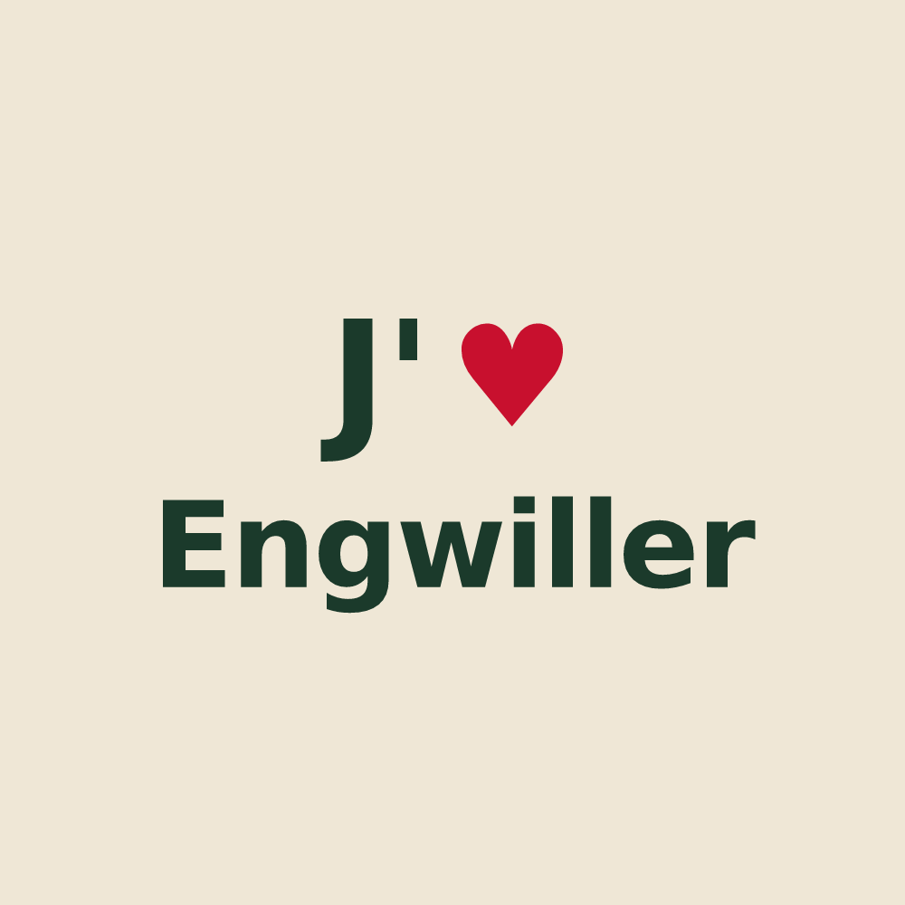 Tote bag personnalisé Engwiller — design J'aime Engwiller