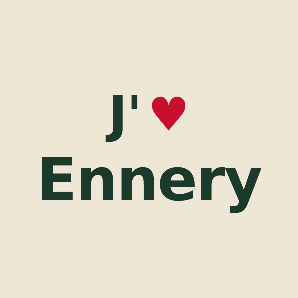 Tote bag personnalisé Ennery — design J'aime Ennery