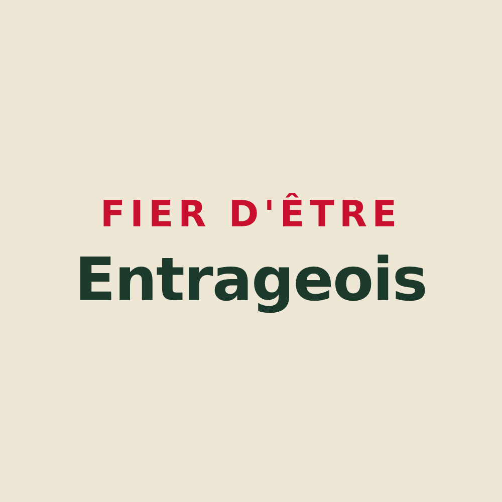 Tote bag « Fier d'être Entrageois » — design pour Entrages