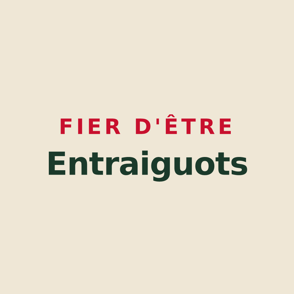 Tote bag « Fier d'être Entraiguots » — design pour Entraigues