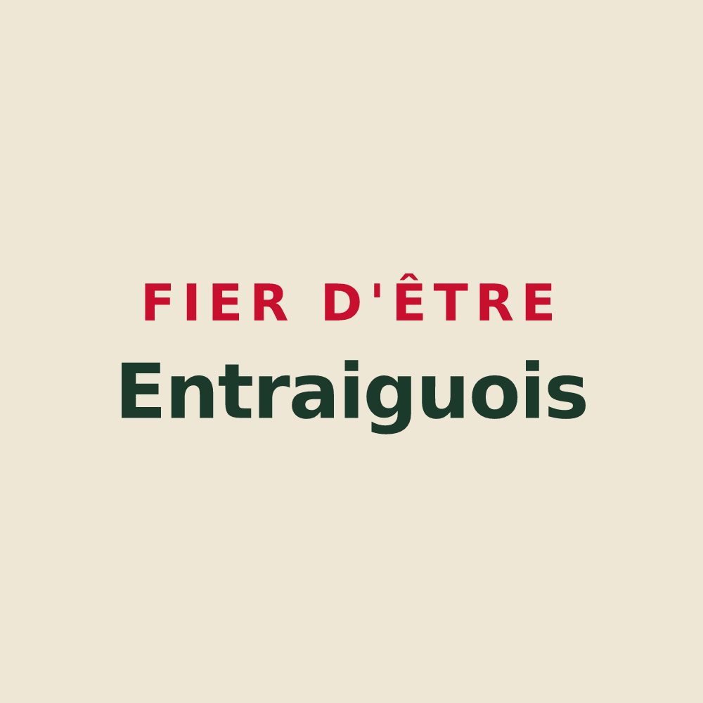 Tote bag « Fier d'être Entraiguois » — design pour Entraigues
