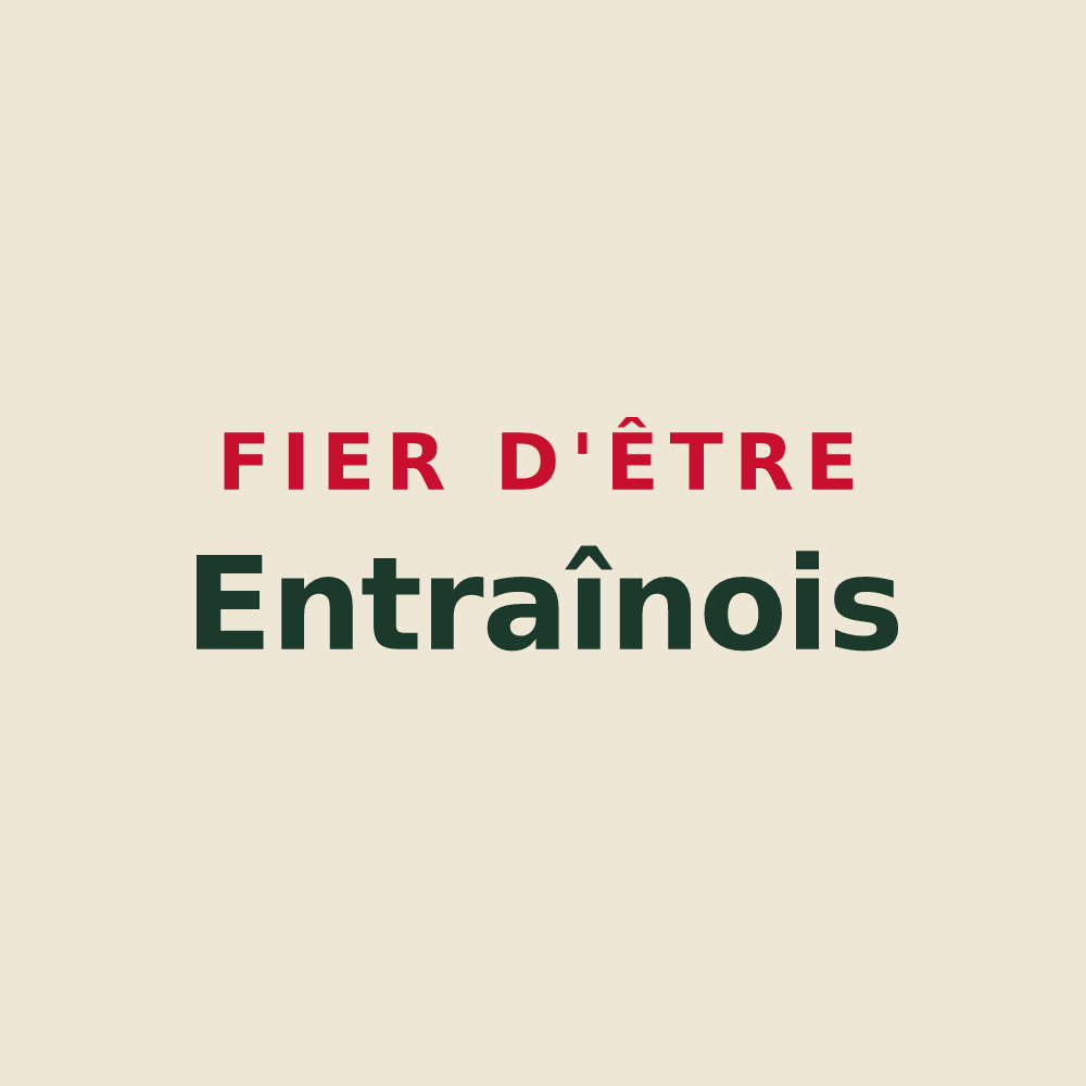 Tote bag « Fier d'être Entraînois » — design pour Entrains-sur-Nohain