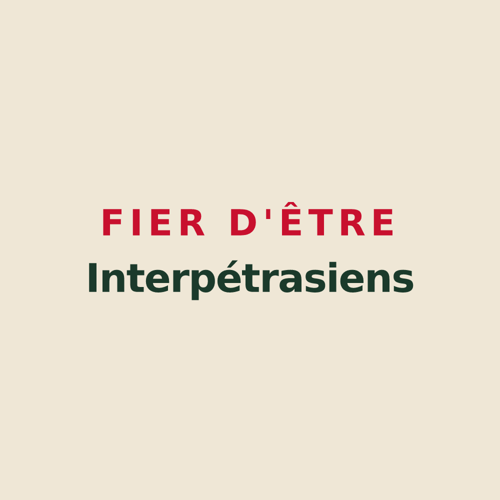 Tote bag « Fier d'être Interpétrasiens » — design pour Entrepierres