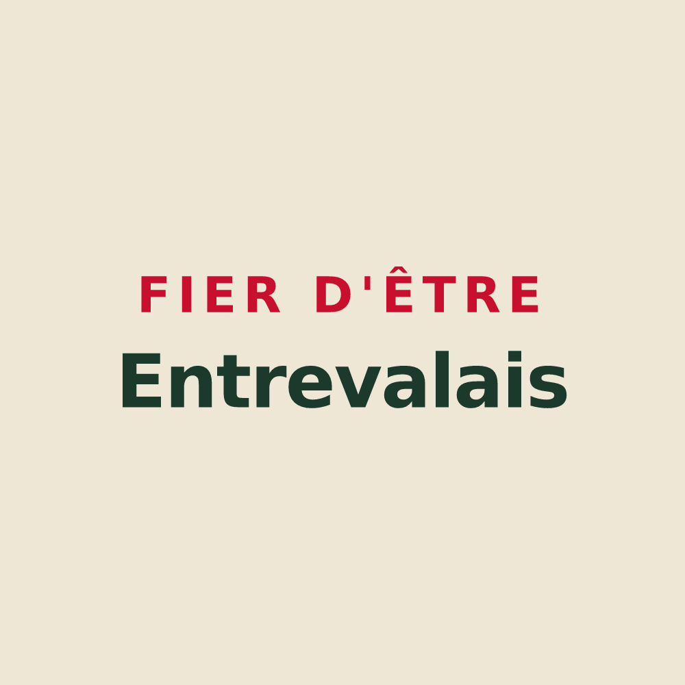 Tote bag « Fier d'être Entrevalais » — design pour Entrevaux
