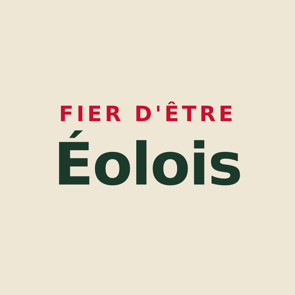 Tote bag « Fier d'être Éolois » — design pour Éole-en-Beauce
