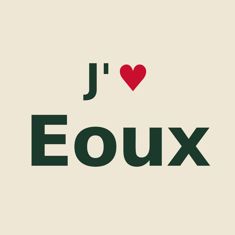 Tote bag personnalisé Eoux — design J'aime Eoux