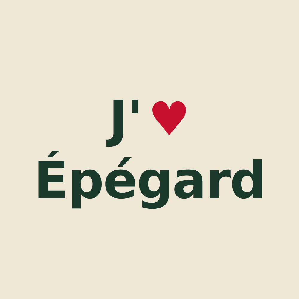 Tote bag personnalisé Épégard — design J'aime Épégard