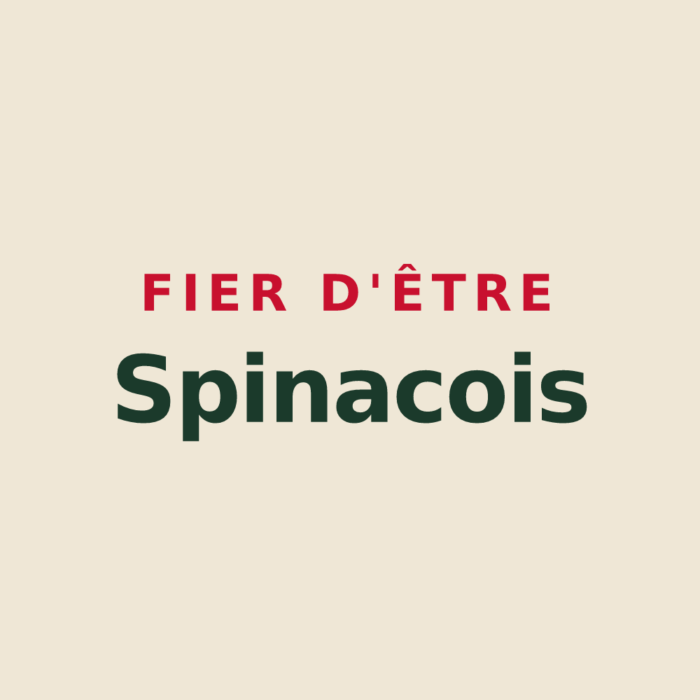 Tote bag « Fier d'être Spinacois » — design pour Épeigné-sur-Dême