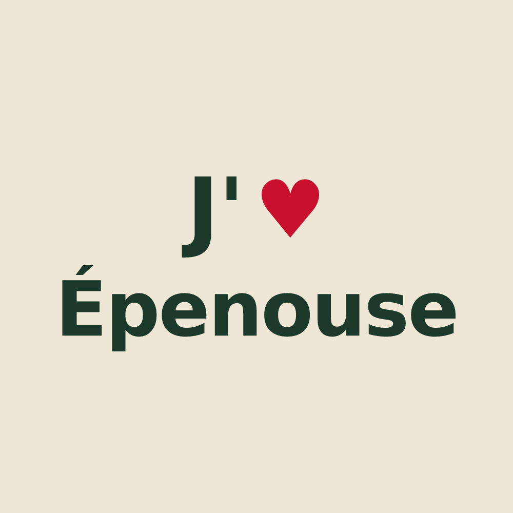 Tote bag personnalisé Épenouse — design J'aime Épenouse