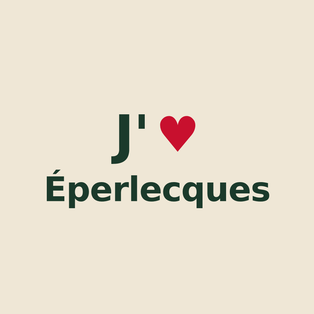 Tote bag personnalisé Éperlecques — design J'aime Éperlecques