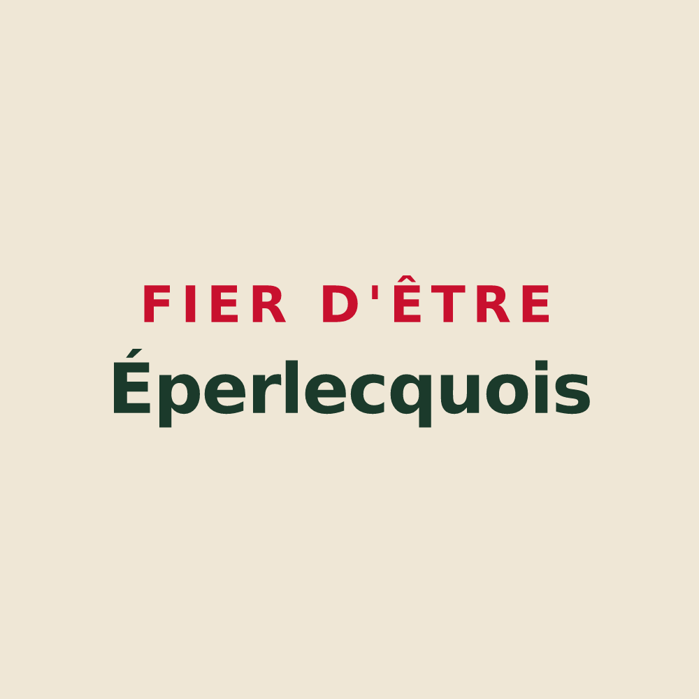 Tote bag « Fier d'être Éperlecquois » — design pour Éperlecques