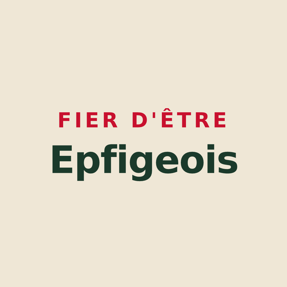 Tote bag « Fier d'être Epfigeois » — design pour Epfig