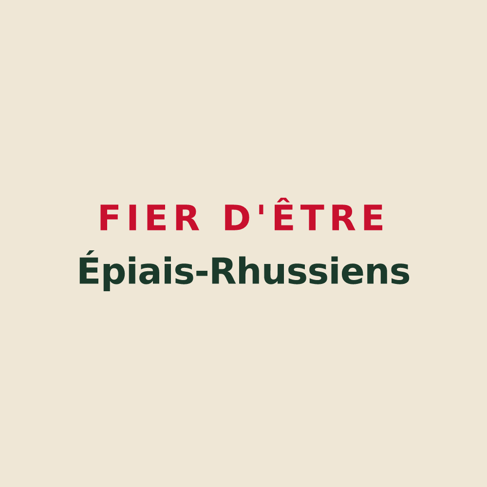 Tote bag « Fier d'être Épiais-Rhussiens » — design pour Épiais-Rhus