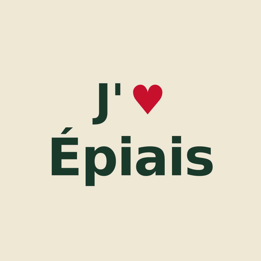 Tote bag personnalisé Épiais — design J'aime Épiais