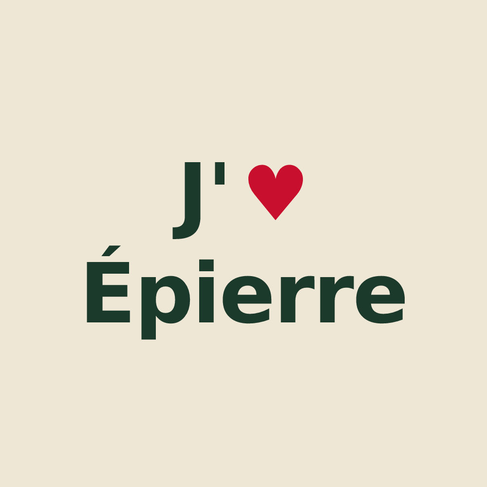 Tote bag personnalisé Épierre — design J'aime Épierre