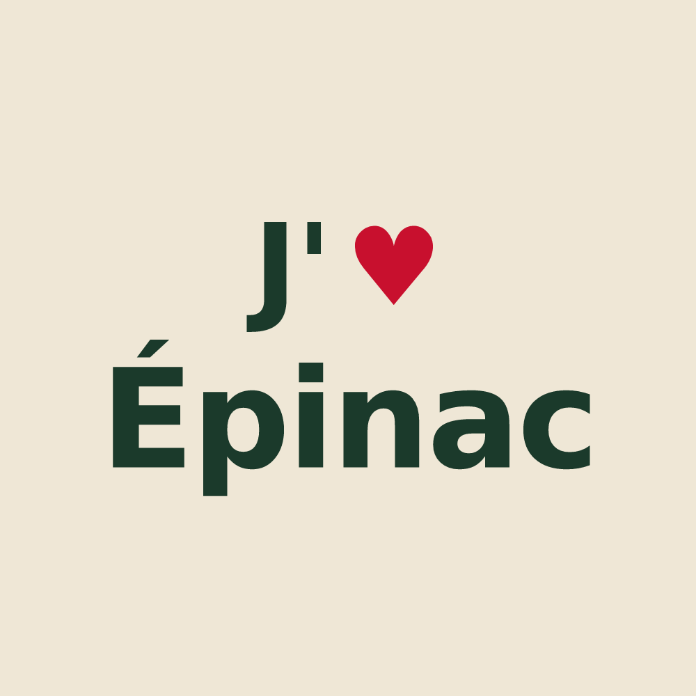 Tote bag personnalisé Épinac — design J'aime Épinac