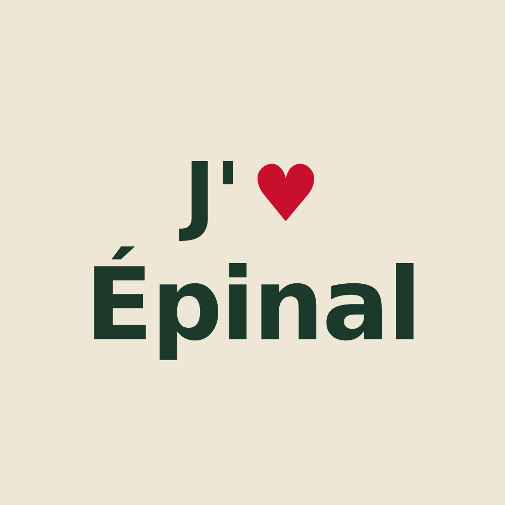 Tote bag personnalisé Épinal — design J'aime Épinal