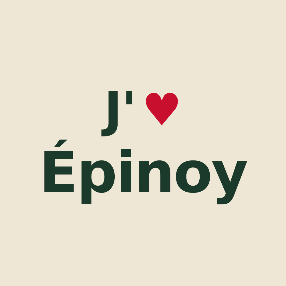 Tote bag personnalisé Épinoy — design J'aime Épinoy