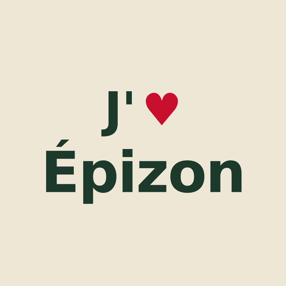 Tote bag personnalisé Épizon — design J'aime Épizon